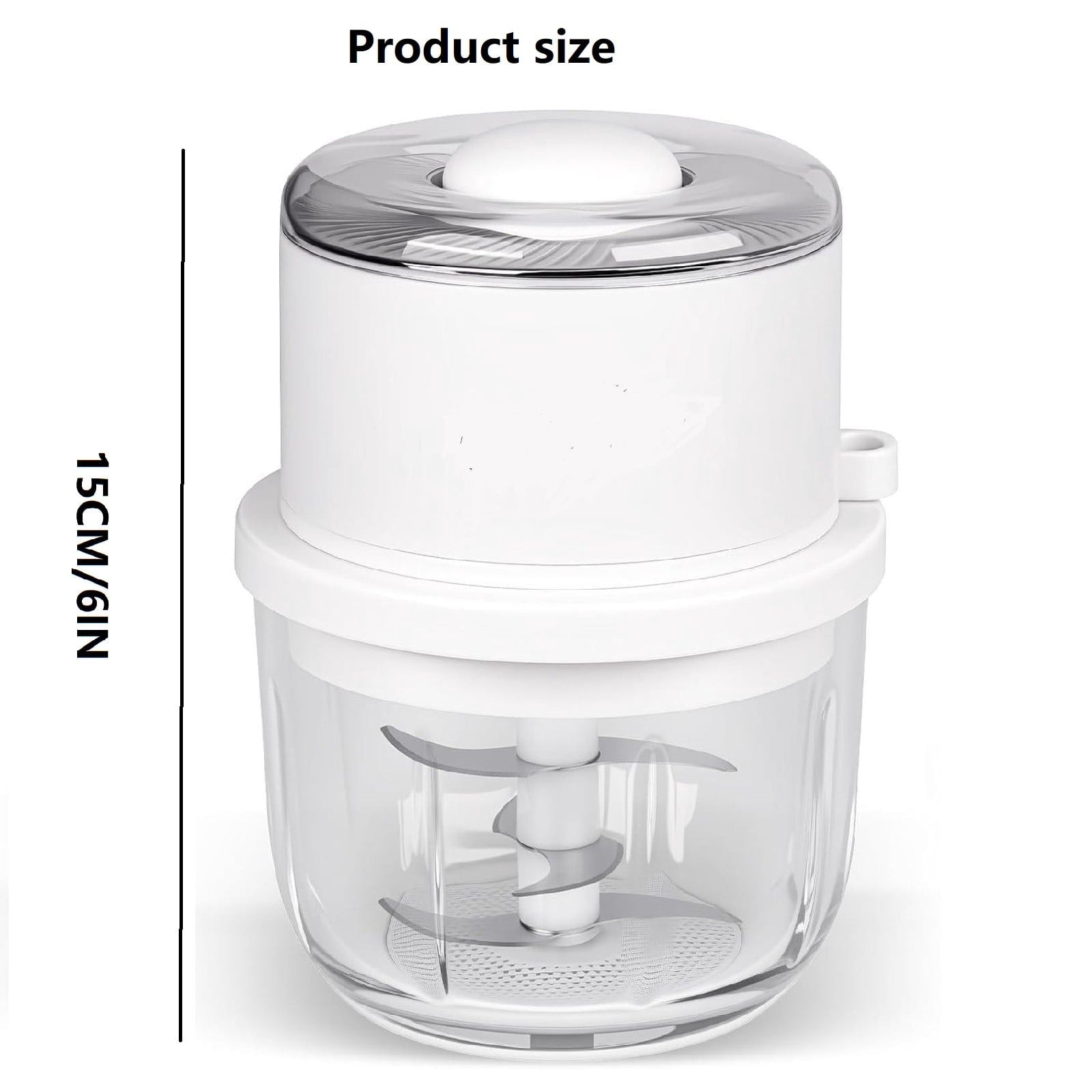 Mini Electric Food Blender 250ml – Small Portable Mixer with Powerful Motor &amp; Stainless Steel Blades, One-Click Operation, Easy to Clean, tpc Rechargeable, for Baby Food, Smoothies, Spices, Meat