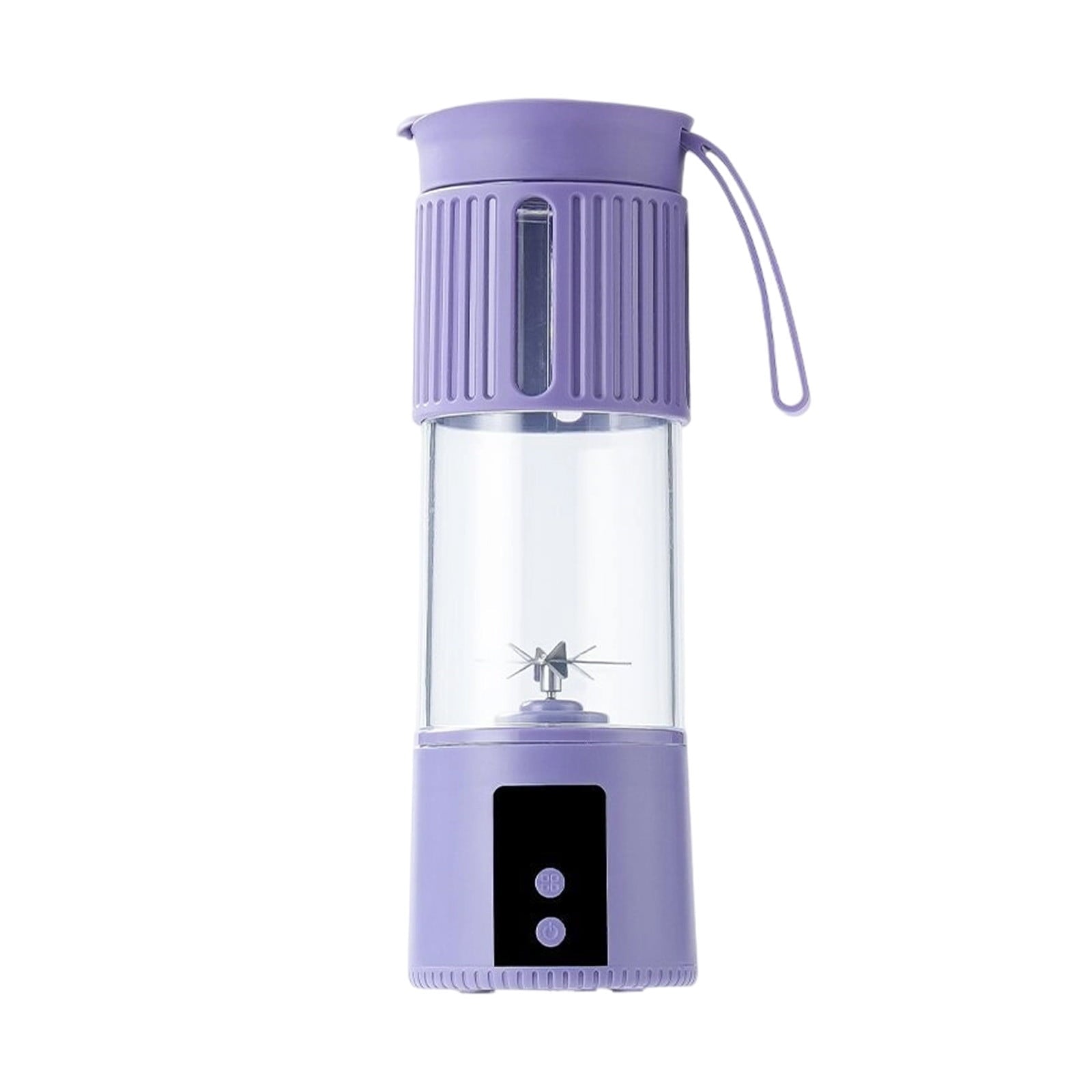 Portable Electric Juicer Cup 450ml USB Rechargeable Blender for Fresh Juice Smoothies, Kitchen Food Grinder with Stainless Steel Blades, Travel Mini Juicer