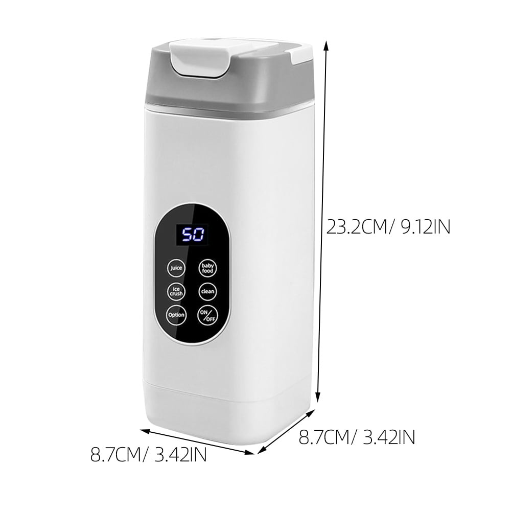 White Portable Juice Blender, 12 Blade, USB Charging, Ideal for Home and Outdoor Adventures
