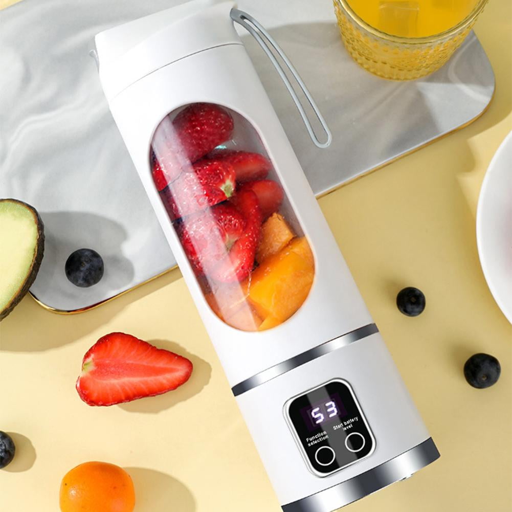 Digital Display Juicer-Smart LED Display,3 Speed12- Fresh Juice Bottle,Diet-Friendly Multimode Blender, USB Rechargeable 450ML Portable juicer Shakes and Smoothies Blender Small Blenders Mixing