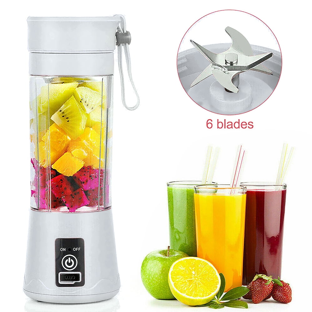 Smoothie Shake Blender with 6 Powerful Blades Portable Blender Mini Juicer for Kitchen Travel