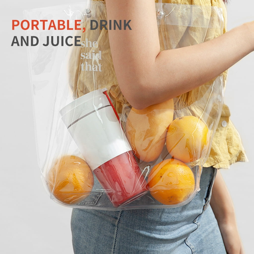 300ml Blender for Shakes SmoothiesW1re1ess1200mAh Rechargeable Mini Smoothie Blender Mixer Juicer Cup for Home Office
