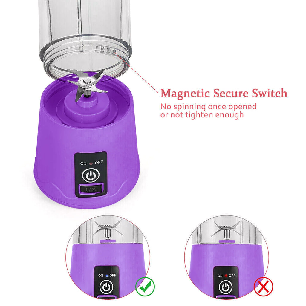 380 mL Extractor Cup Electric Juicer, Purple