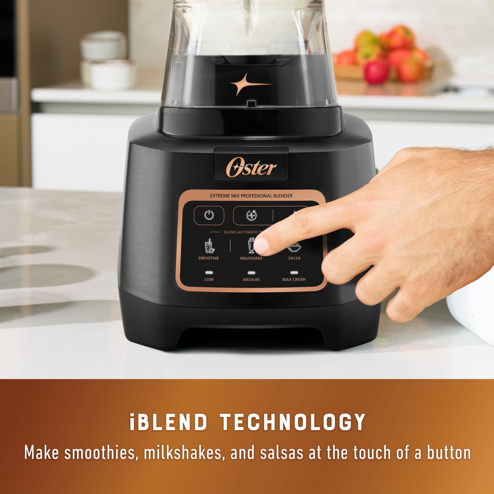 Extreme Mix Blender, 1500 Watt High Speed Blender with 10-Point Blade, 8-Cup Kitchen Blender with Auto Programs