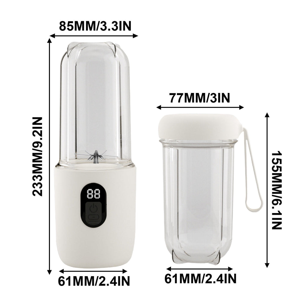 Personal Blender Single Serve Shake &amp; Smoothies Maker with Portable Travel Sport Bottle, Mini Juicer, Single Serve Blender for Smoothies and Shakes, USB Rechargeable, Battery Level Display, 17 oz
