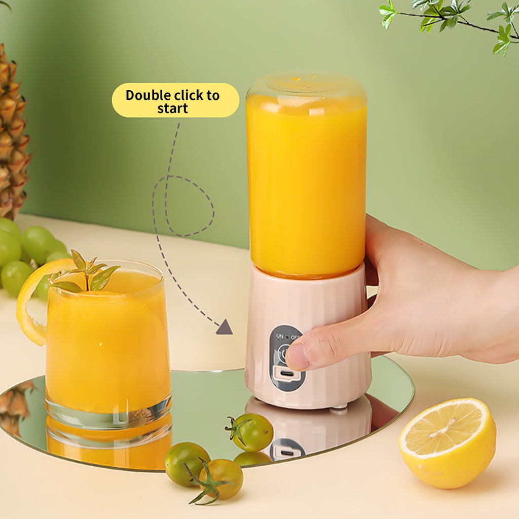 Portable Blender, 450ml Cordless Personal Blender for Shakes &amp; Smoothies, BPA Free, Leakproof-Lid, USB Rechargeable