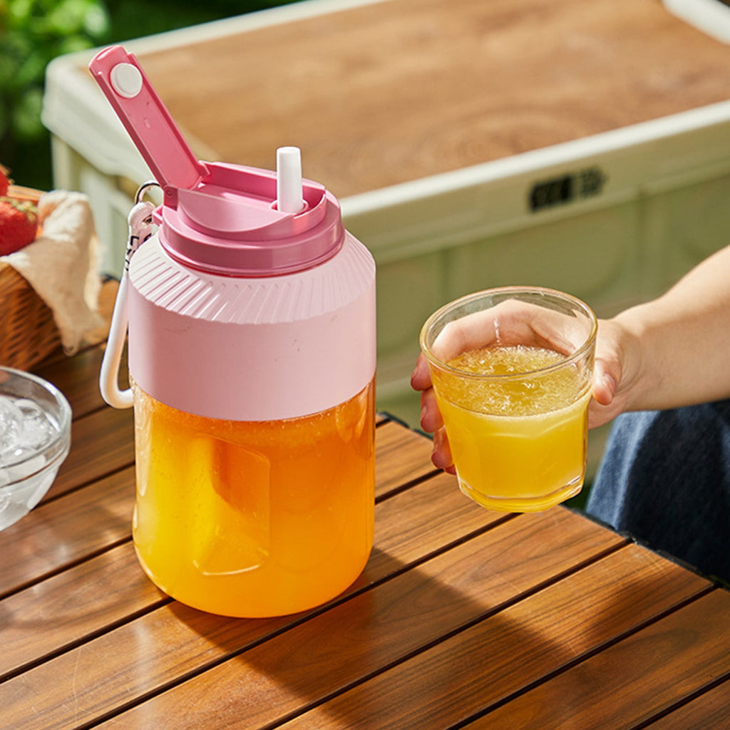 Portable Blender with USB Charging - 10-Blade High-Speed Juicer for Shakes and Slushies, 1000ml Capacity, Ideal for Travel and Outdoor Use