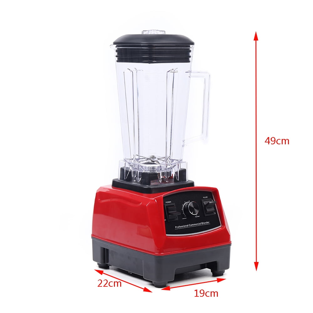 Commercial 2L 1500W Heavy Duty High Speed Blender for Milkshakes, Ice cream, Juice 27000RPM/Min