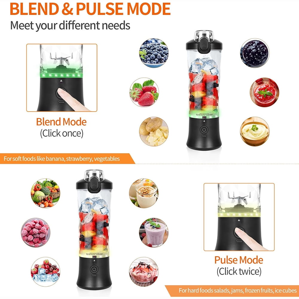 600ML Portable Large Capacity Sports And Fitness Blender Cup Straight Mouth Freshly Squeezed Juice Machine Juicing Cup