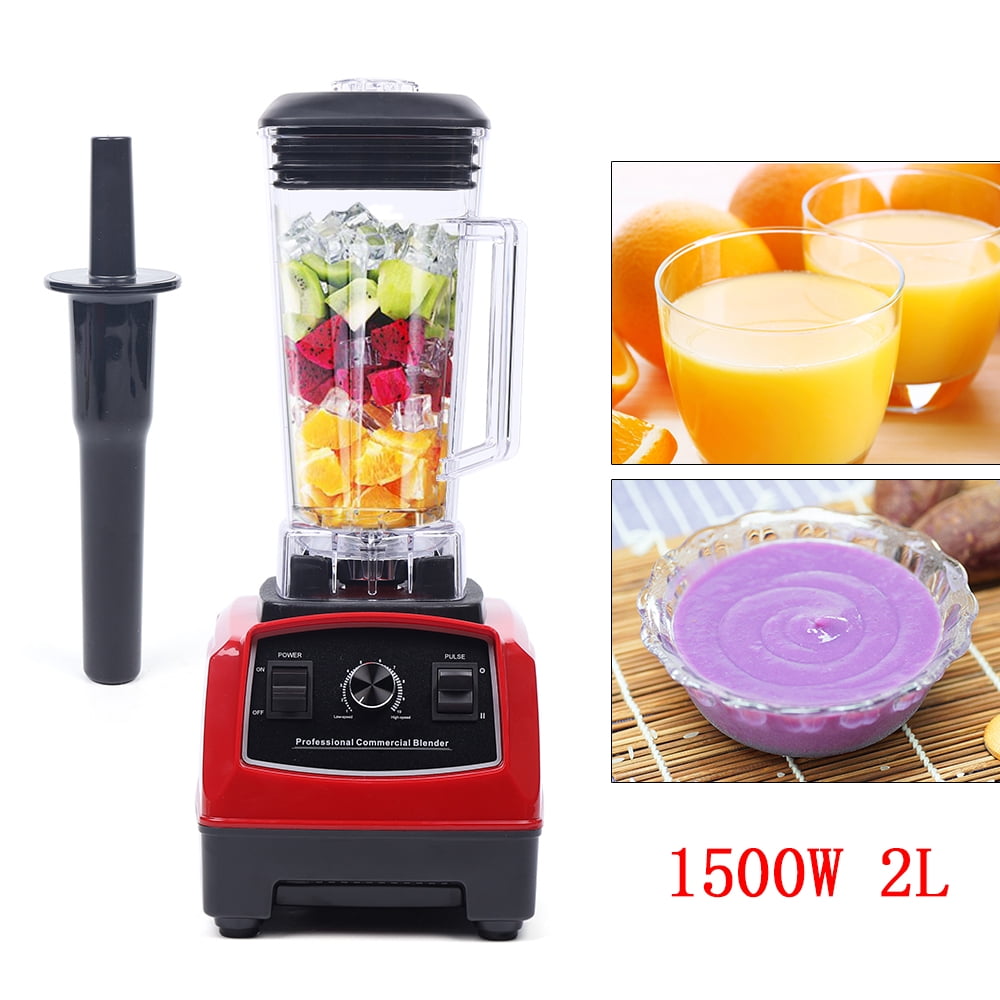 Commercial 2L 1500W Heavy Duty High Speed Blender for Milkshakes, Ice cream, Juice 27000RPM/Min