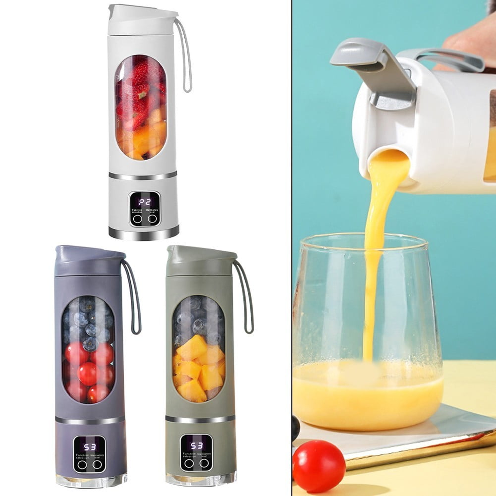 Mini blender with 8 or 12 steel blades 450ml travel cup blender for picnic