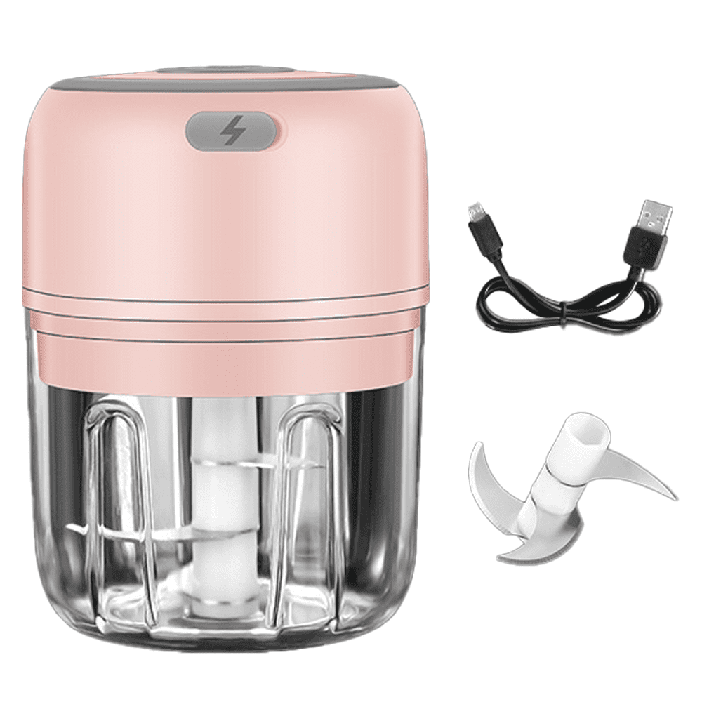 Electric Mini Food Chopper,Electric Garlic Processor,Mini Baby Supplementary Food Blender, Wireless Portable Waterproof Usb Charging Food Mixer