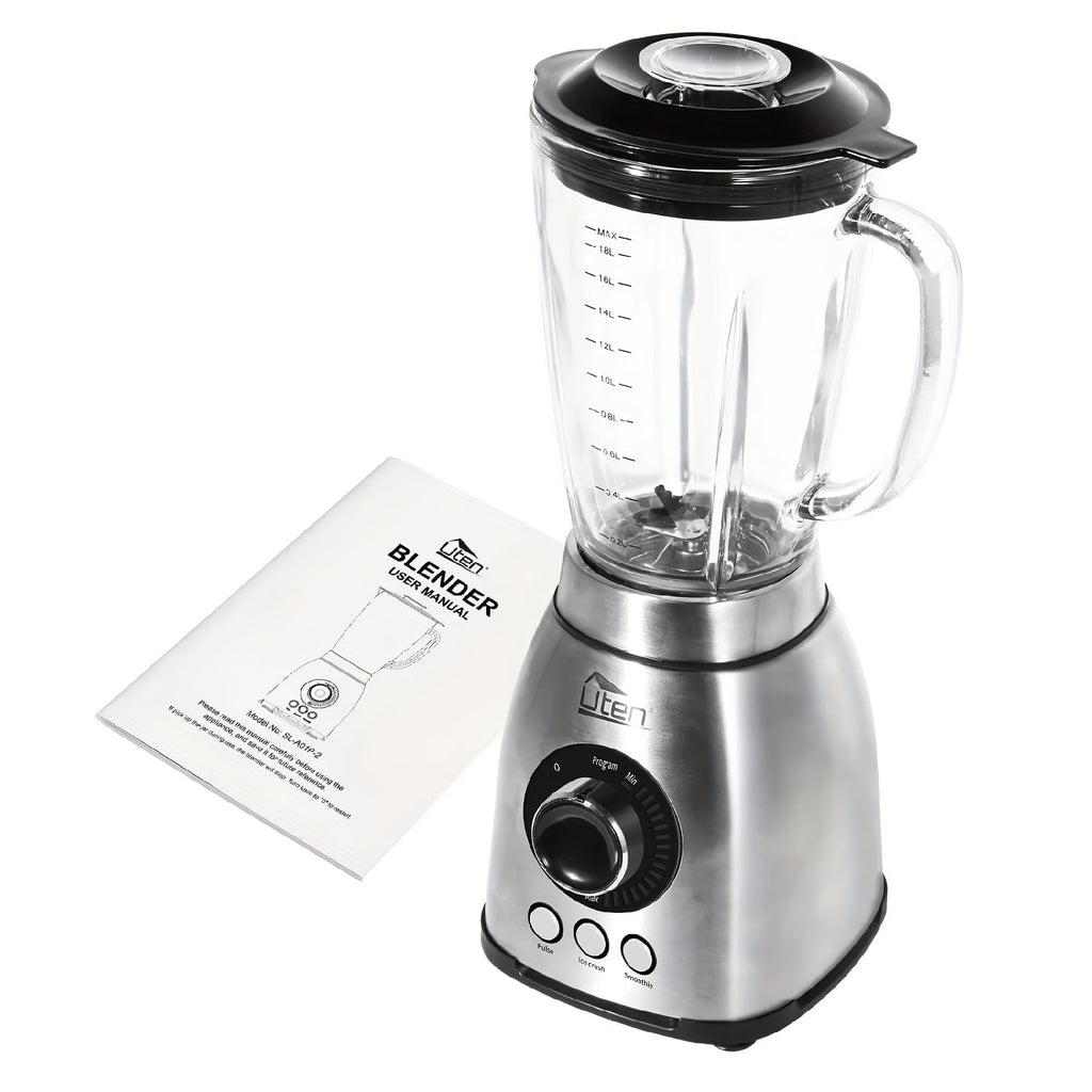 1.8L Large Capacity Powerful Blender, 800W Motor, Ideal for Smoothies, Juices, And Slushies, Easy to Clean, Essential for Your Kitchen!