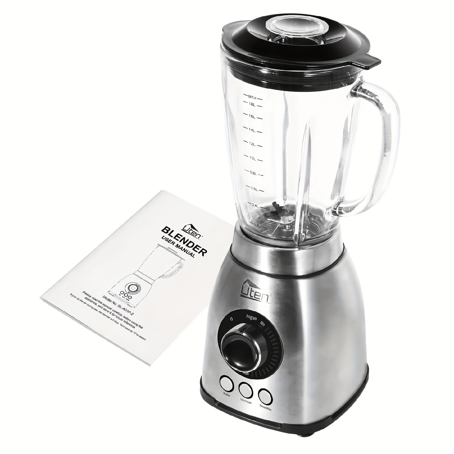 1.8L Large Capacity Powerful Blender, 800W Motor, Ideal for Smoothies, Juices, And Slushies, Easy to Clean, Essential for Your Kitchen!