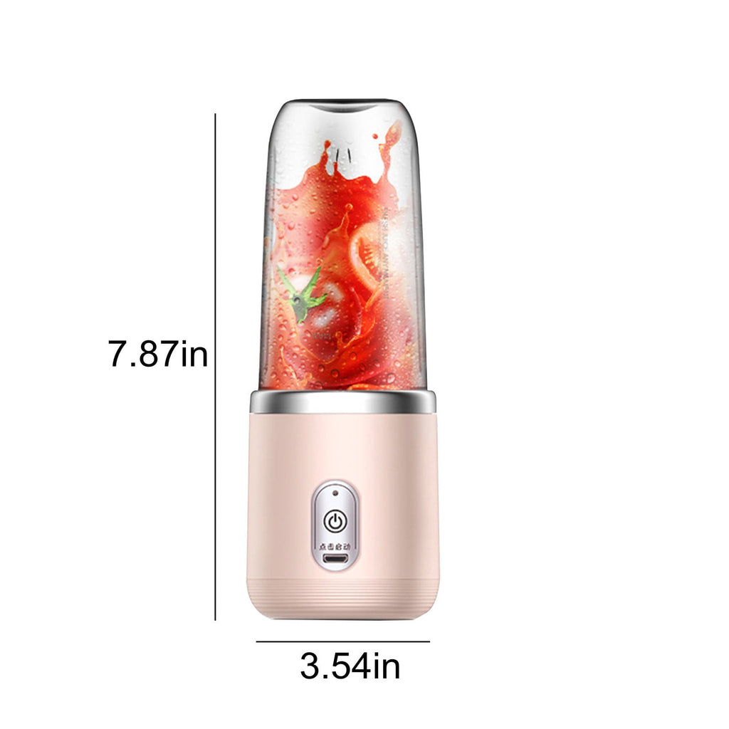 Clearance Items Mini Juicer Blender for Shakes And Smoothies, 14.1oz 400ml Personal Blender, Fruit Juicer USB Rechargeable With Juicer Cup 6 Blades For Kitchen/Travel/Gym Dark Blue My Orders