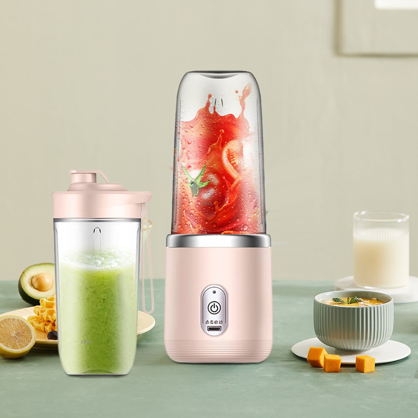 Blender under $5! USB Rechargeable Blender, Portable Smoothie Maker, Mini Blender for Shakes Juice Travel