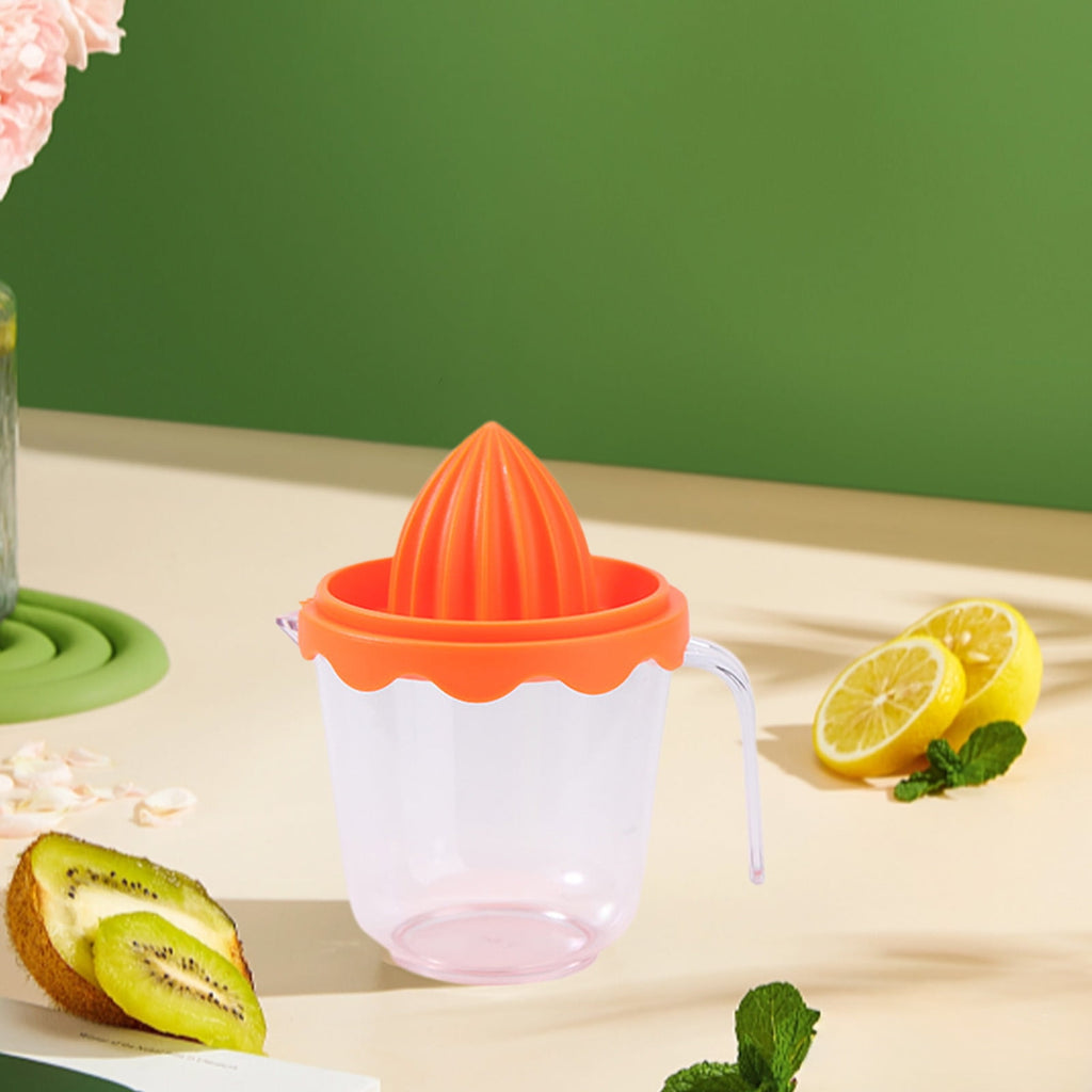 Citrus Orange Juicer, Hand Pressed Citrus Juicer, Portable Orange Lemon Squeezer with Pour Spout, Multifunction Fruit Juicer Machine for Kitchen