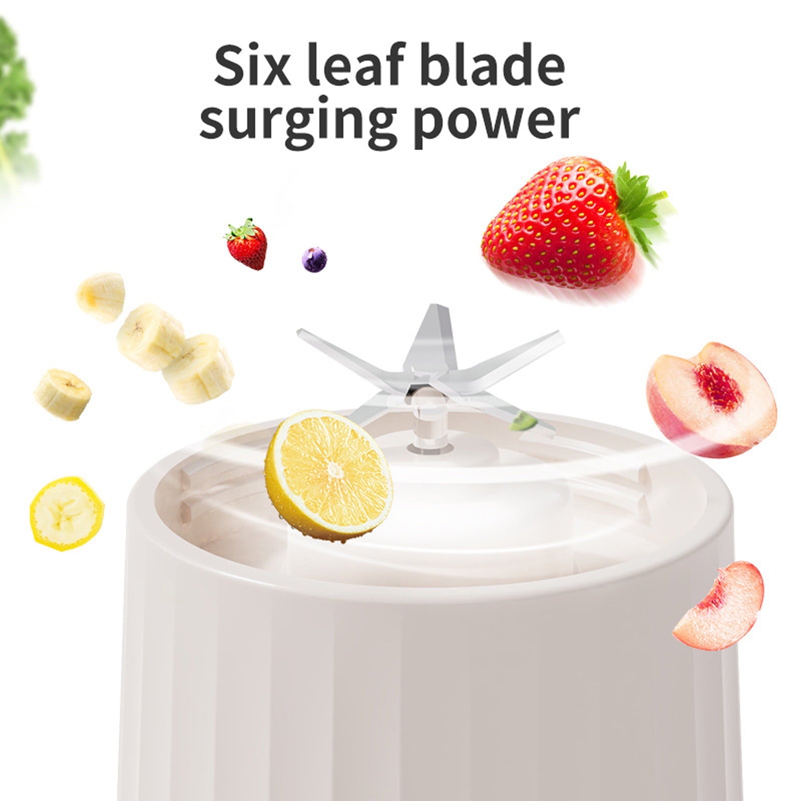 Portable Blender, 450ml Cordless Personal Blender for Shakes &amp; Smoothies, BPA Free, Leakproof-Lid, USB Rechargeable