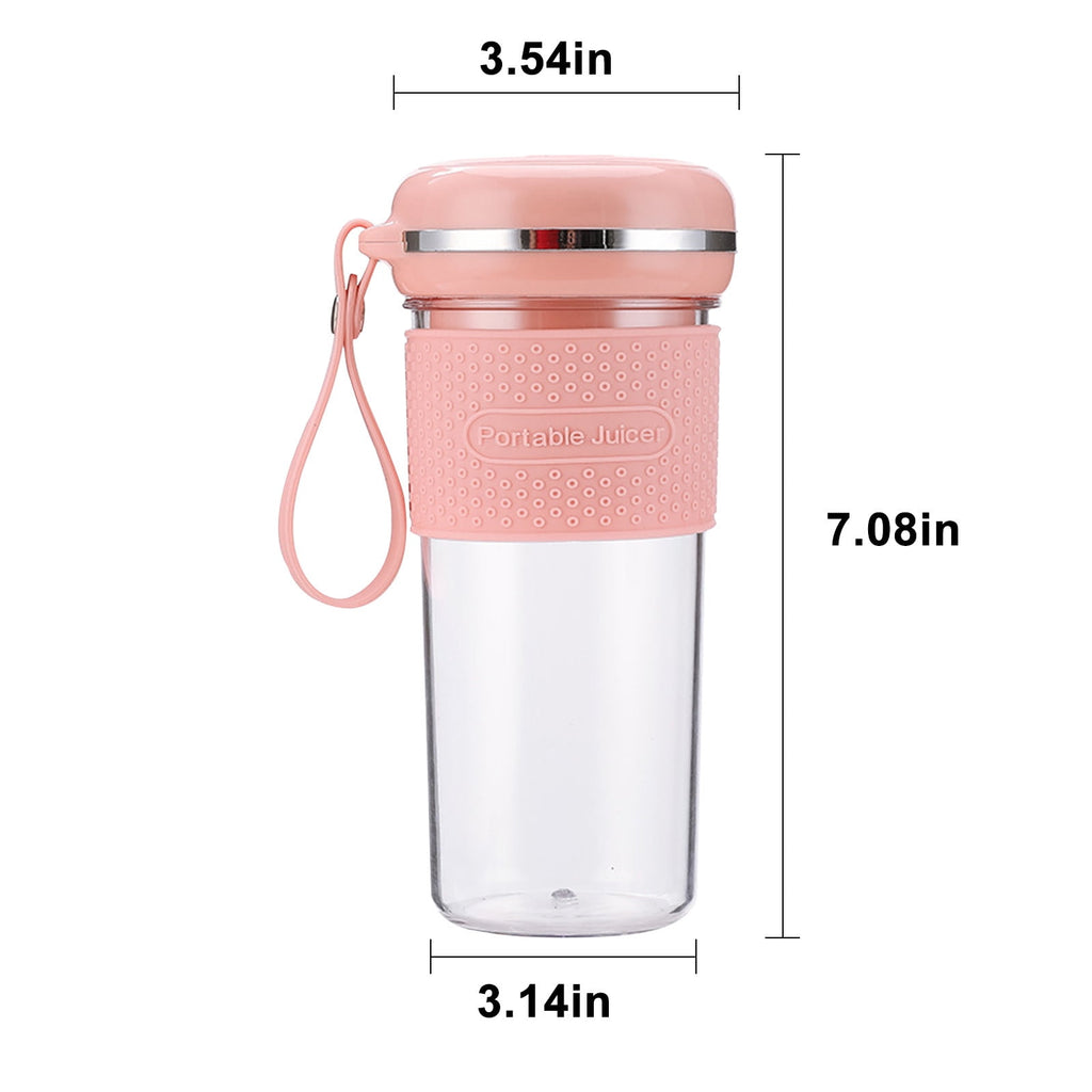 Portable Blender, Personal Size Blender for Shakes and Smoothies, Beach Blender Cup Rechargeable with Blades, Mini Fruit Juice Mixer Sport Portable Blender Rechargeable