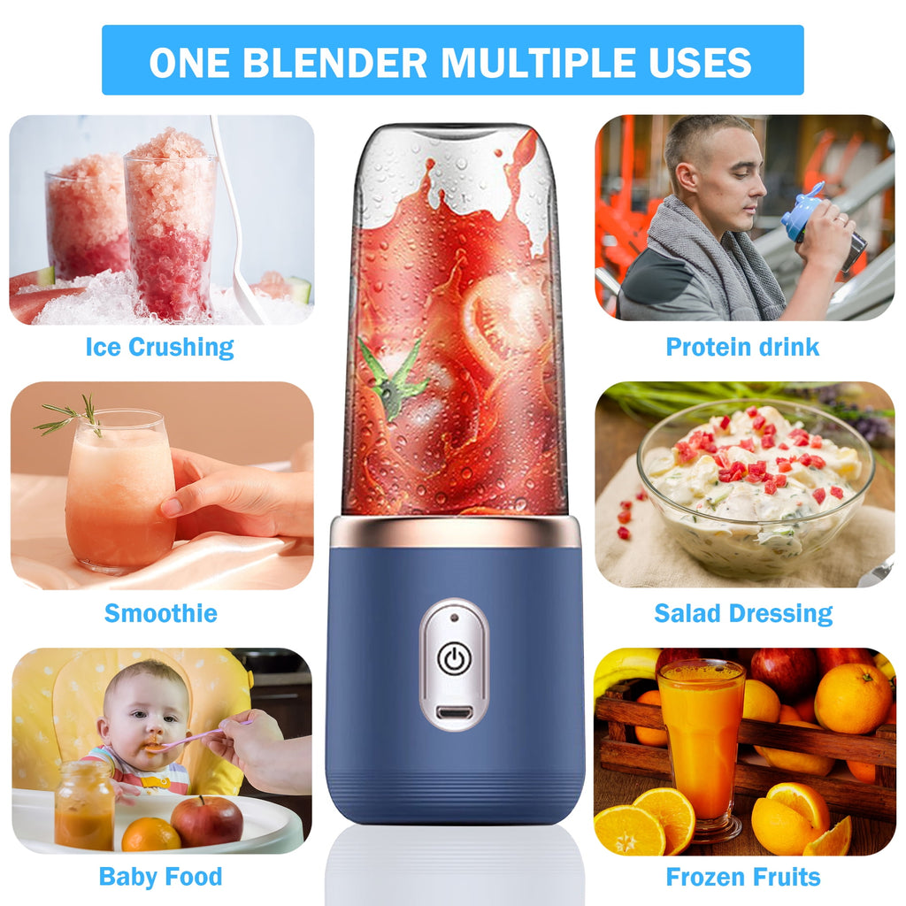 Personal Blender for Smoothies Juice Portable Rechargeable Mini Bullet Blenders Cup