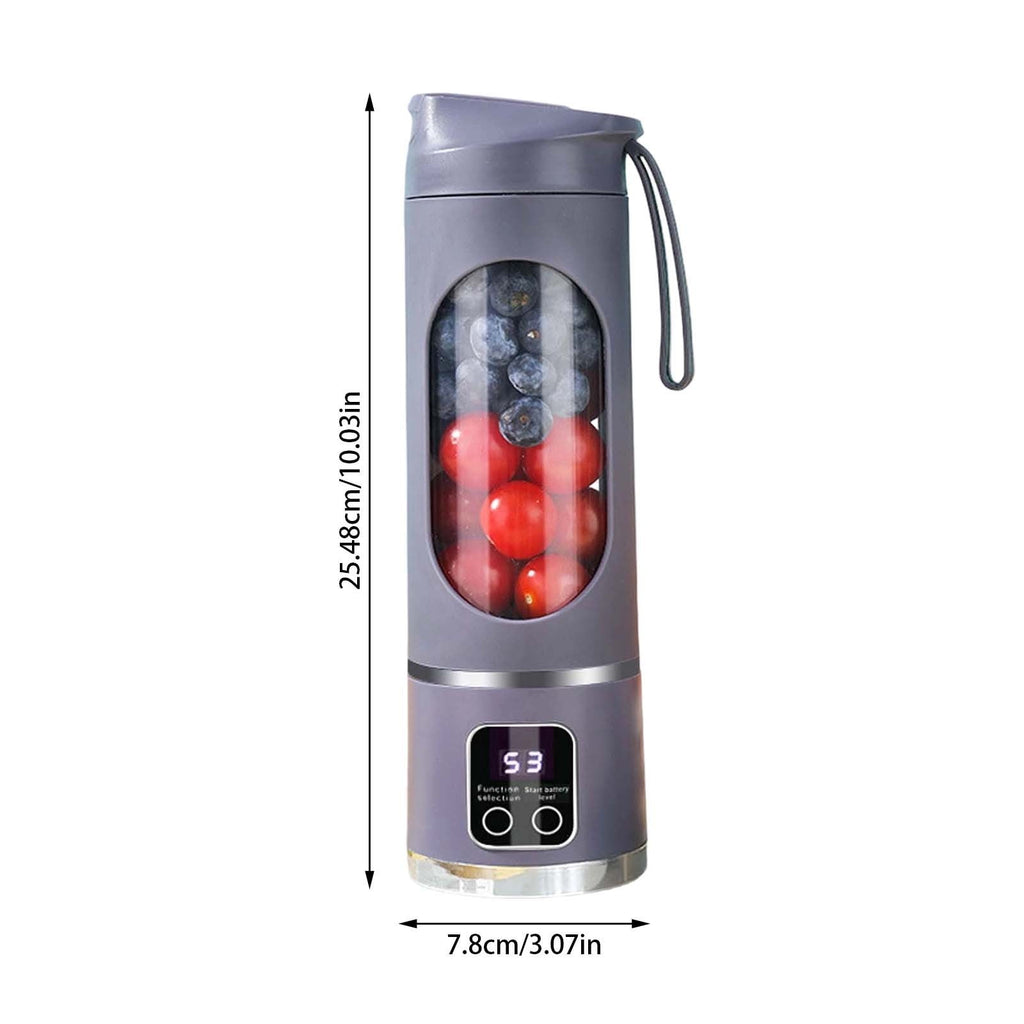 Digital Multimode Portable Juicer with Smart LED Display 450ml Mini Juice Cup for Diet and Nutrition Blending