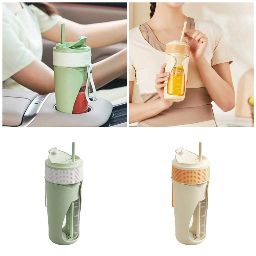 Multi Function 450ml Blender CupW1re1essUSB C Rechargeable Fruits Vegetables Juicer Blending Bottles for Home Travel