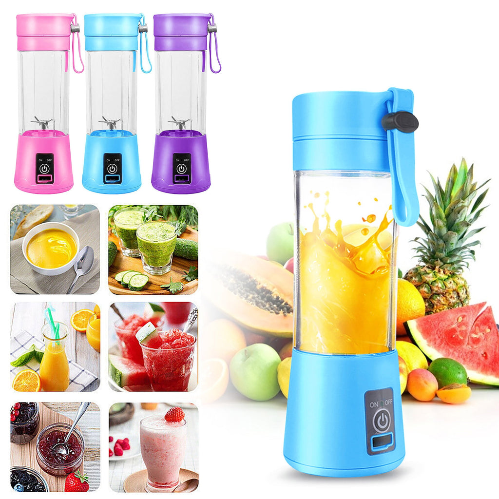 Portable Personal Blender Mini Blender Household Mixer Fruit Juicer ,Smoothie Blender For Shakes And Smoothies,Travel Personal Blender With USB Rechargeable Batteries,6 Blades-380ml