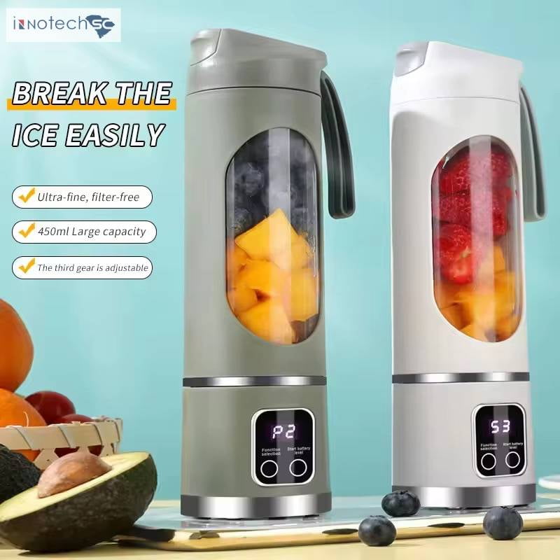 SC Portable Personal Electric USB Juicer，500ML Mini Blender Portable Blender For Shakes and Smoothies juice，12 Blades Great for Mixing，Compact、Convenient and Versatile