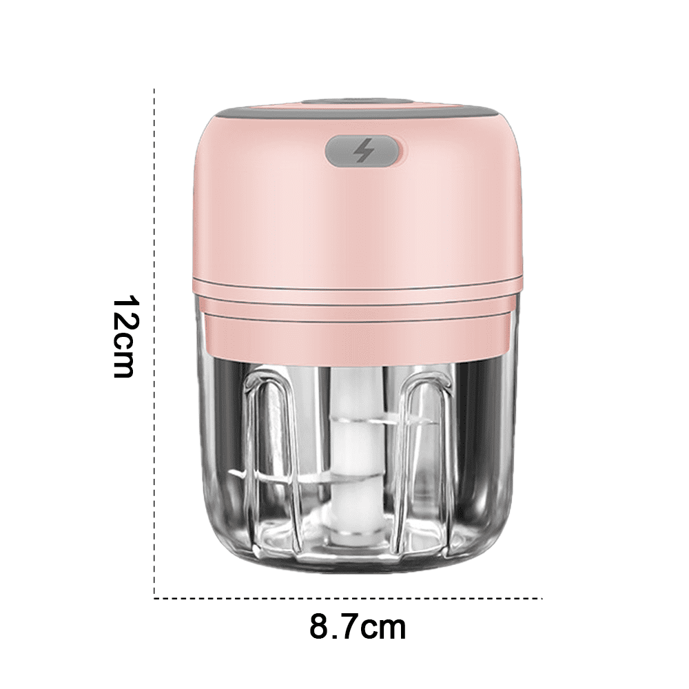 Electric Mini Food Chopper,Electric Garlic Processor,Mini Baby Supplementary Food Blender, Wireless Portable Waterproof Usb Charging Food Mixer