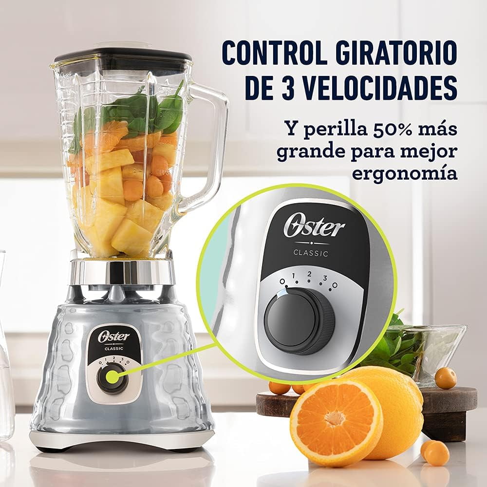 Original 3 Speed Chrome Blender, 5 Cup Glass Jar