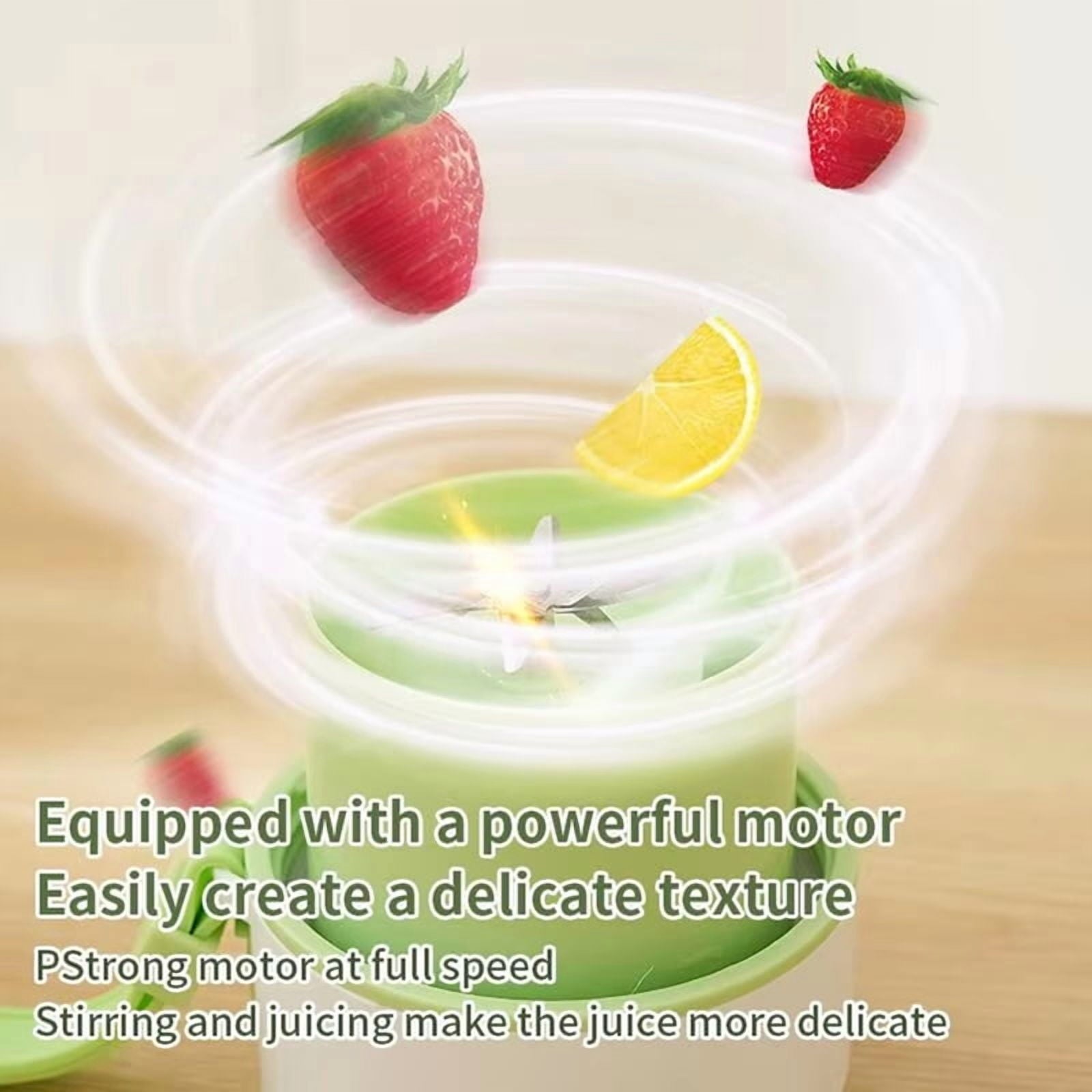 Portable Juicer Electric Blender Multifunction Maker Machine Fruit Extractors Smoothies Mixer 6 Blades 1200mAh Pink