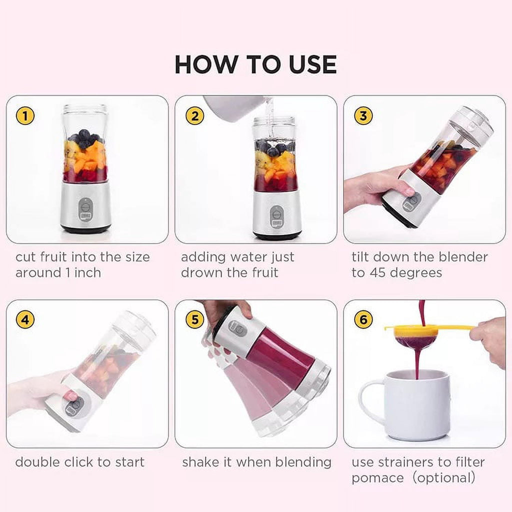 Personal Blender for Smoothies and Shakes, BPA free, 13.05 oz, Strong Blending Power- Christmas Gift
