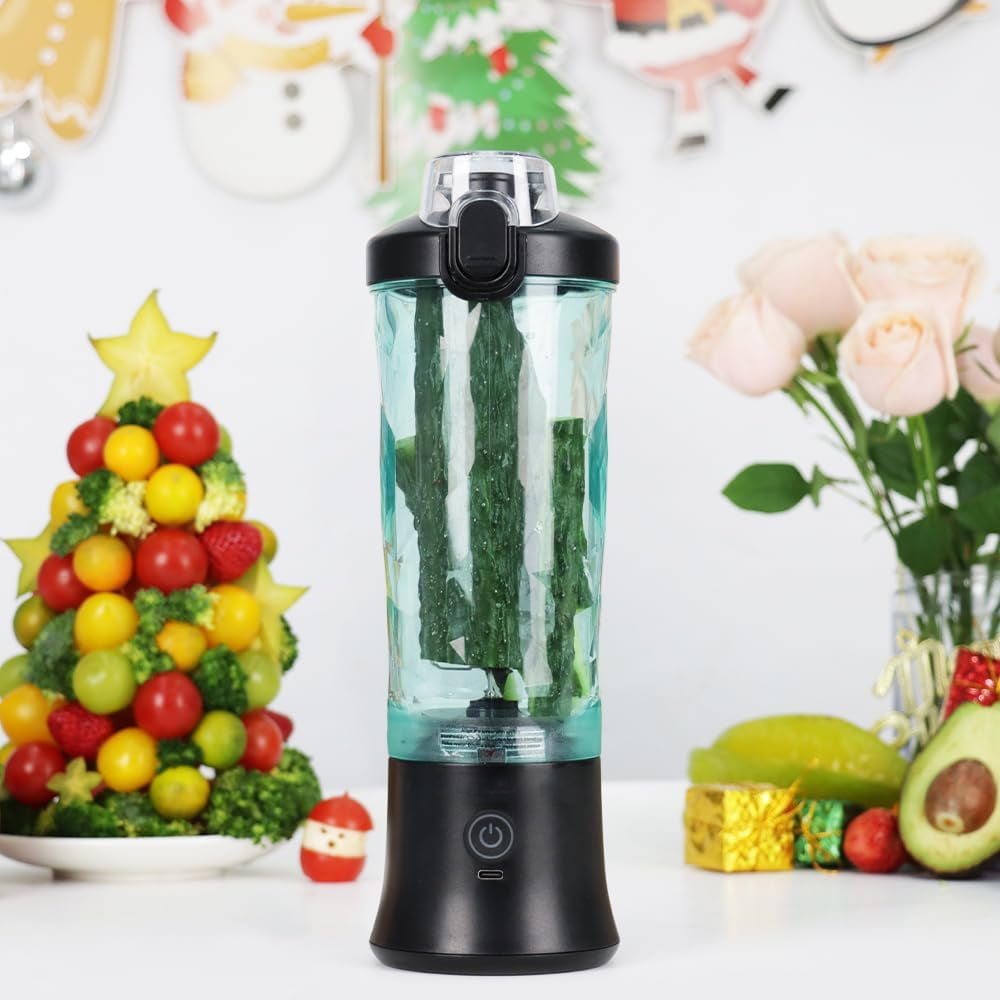 600ML Portable Large Capacity Sports And Fitness Blender Cup Straight Mouth Freshly Squeezed Juice Machine Juicing Cup