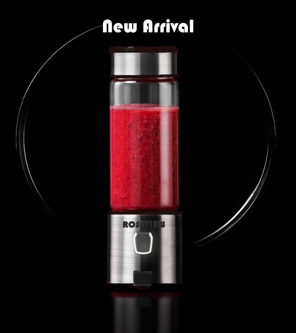 Glass blender for shakes and smoothies glass bottle blender cordless jar for shakes and smoothies cordless mixer handheld rechargeable mini juicer