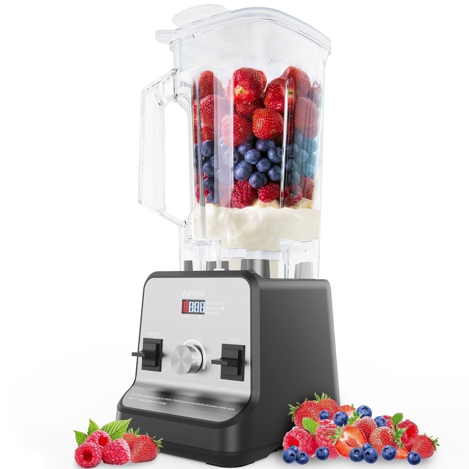 ® Blenders for Kitchen, High Speed Blenders for Smoothies and Shakes with 1500-Watt Motor, 68 Oz Large Capacity, Countertop Professional Blenders for Ice Crush, Frozen Drink, Platinum