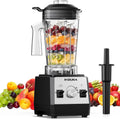 Blender, Countertop Blenders for Kitchen with 64oz Pitcher, Powerful 25000 PRM Blender for Smoothies, Ice Crushing, Frozen Fruits, Milkshakes, Pulse Function, Self-Cleaning (Silver Black)