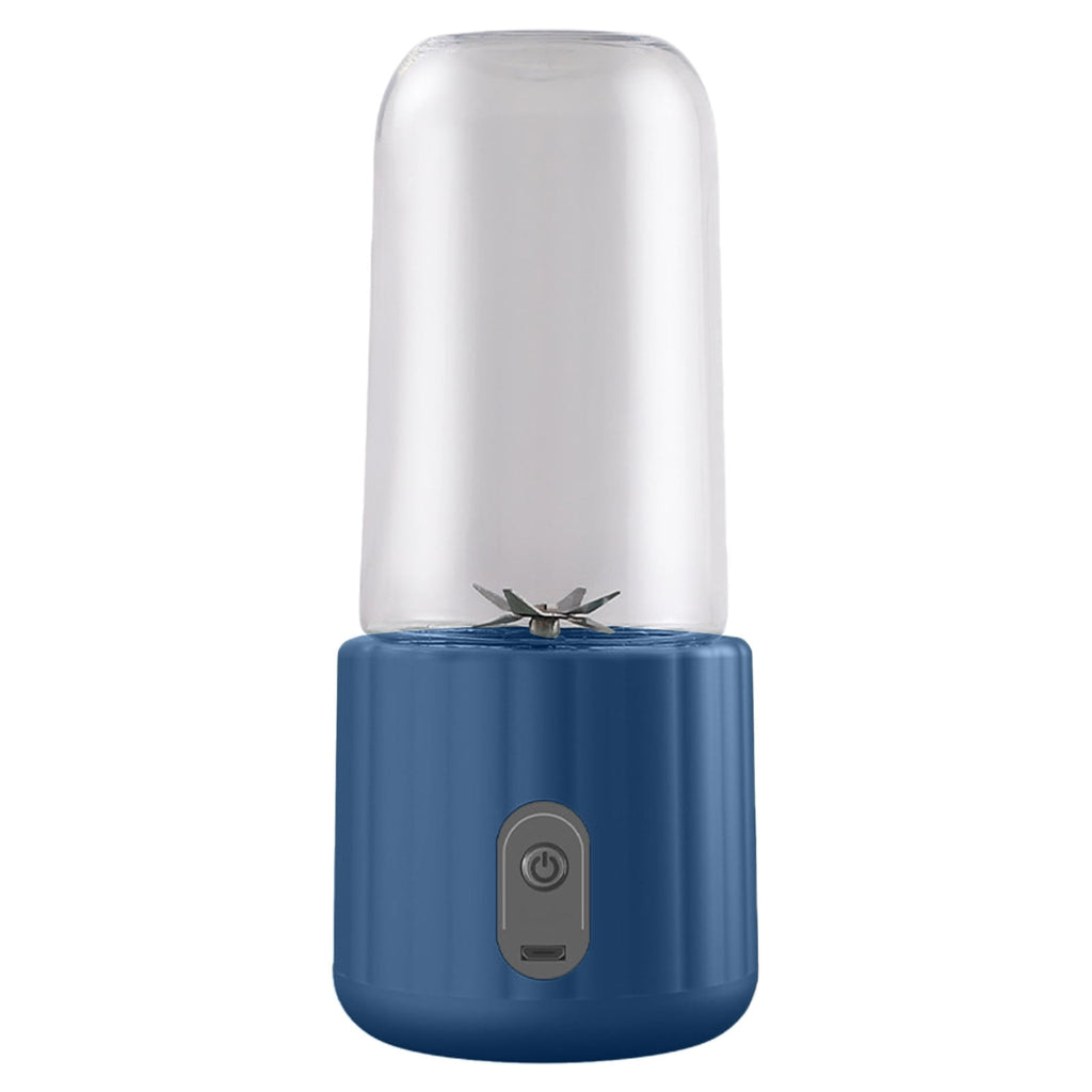 Portable Rechargeable Juicer Small Juicer Cup with 6 Blades, Student Home Multifunctional Juicer Machine 380ml Handheld for Sports, Travel