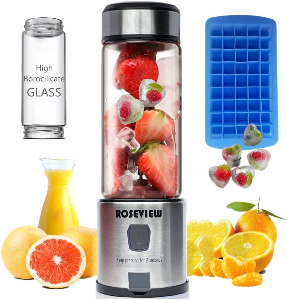 Glass blender for shakes and smoothies glass bottle blender cordless jar for shakes and smoothies cordless mixer handheld rechargeable mini juicer