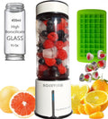 Smoothie blender USB rechargeable glass bottle jet blender mini cordless blast jar for shakes and smoothies blend mixer handheld mini juicer