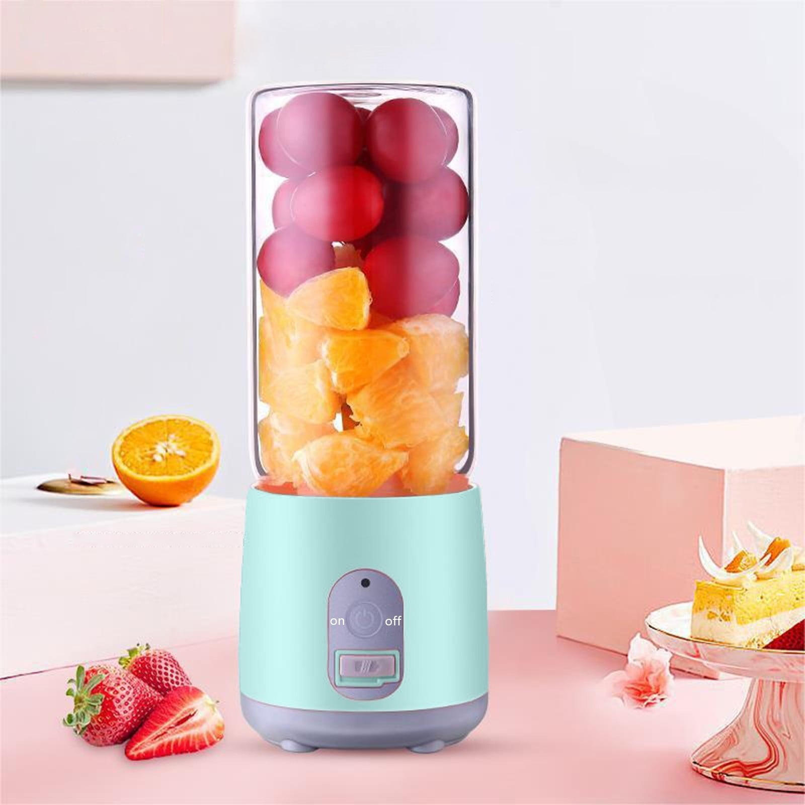 Hxlamzoo Portable Electric Juicer Cup Rechargeable USB, Compact Design for Outdoor Travel Gym Home Use, Easy to Clean Mini Blender with Stylish Durable Material