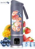 SC Portable Personal Electric USB Juicer，500ML Mini Blender Portable Blender For Shakes and Smoothies juice，12 Blades Great for Mixing，Compact、Convenient and Versatile