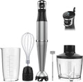 Immersion Blender, 1100W 5-in-1 Hand Blender, Multi-Speed with 600ml Beaker, Chopper, Whisk &amp; Milk Frother, Ideal for Soup, Baby Food, Sauces, Smoothies &amp; Puree
