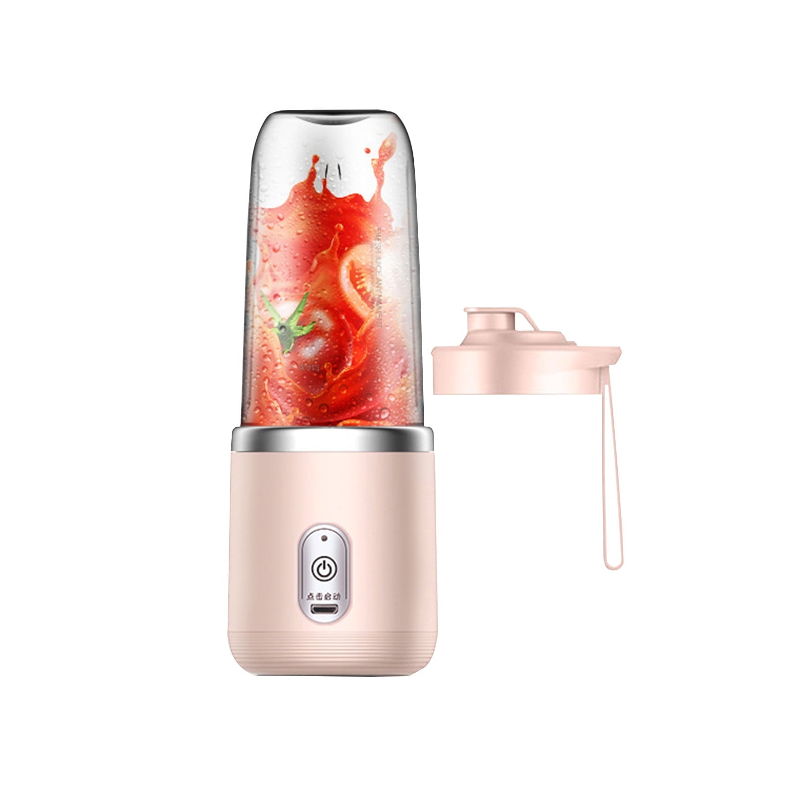 Portable Blender for Shakes and Smoothies, Ultra-Sharp Personal Mini Blender with 6 Blades, 400ml 2000mAh Rechargeable Electric Blender Bottles for Home, Traveling, Gym, Office