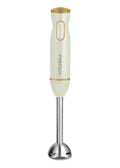 Living+ Immersion Blender Corded Hand Blender, Electric Mixer Handheld with 2 Speeds, Stainless Steel Blade, Easy-Clean Detachable Rod, Ergonomic Design, Smoothie Blender, 260W, Mint