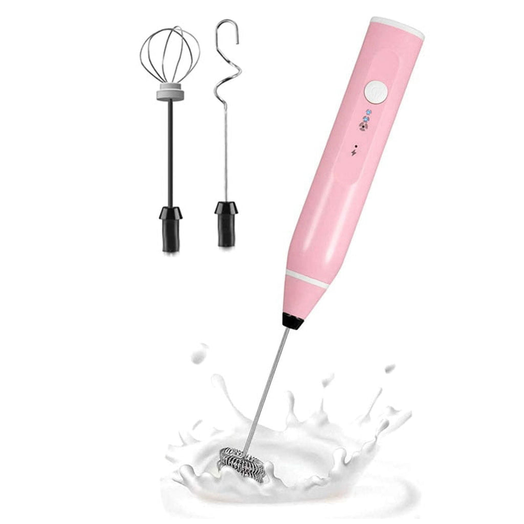 Mini Electric Handheld Milk Frother Electric Blender with USB Electrical Maker Whisk Mixer for Milk Frother Cappuccino,B