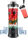 Portable Blender, Personal Size Blender for Shakes and Smoothies, Blender with 6 Blades, 20oz Mini Mixer Rechargeable for Kitchen/Gym/Travel/Office, BPA-Free
