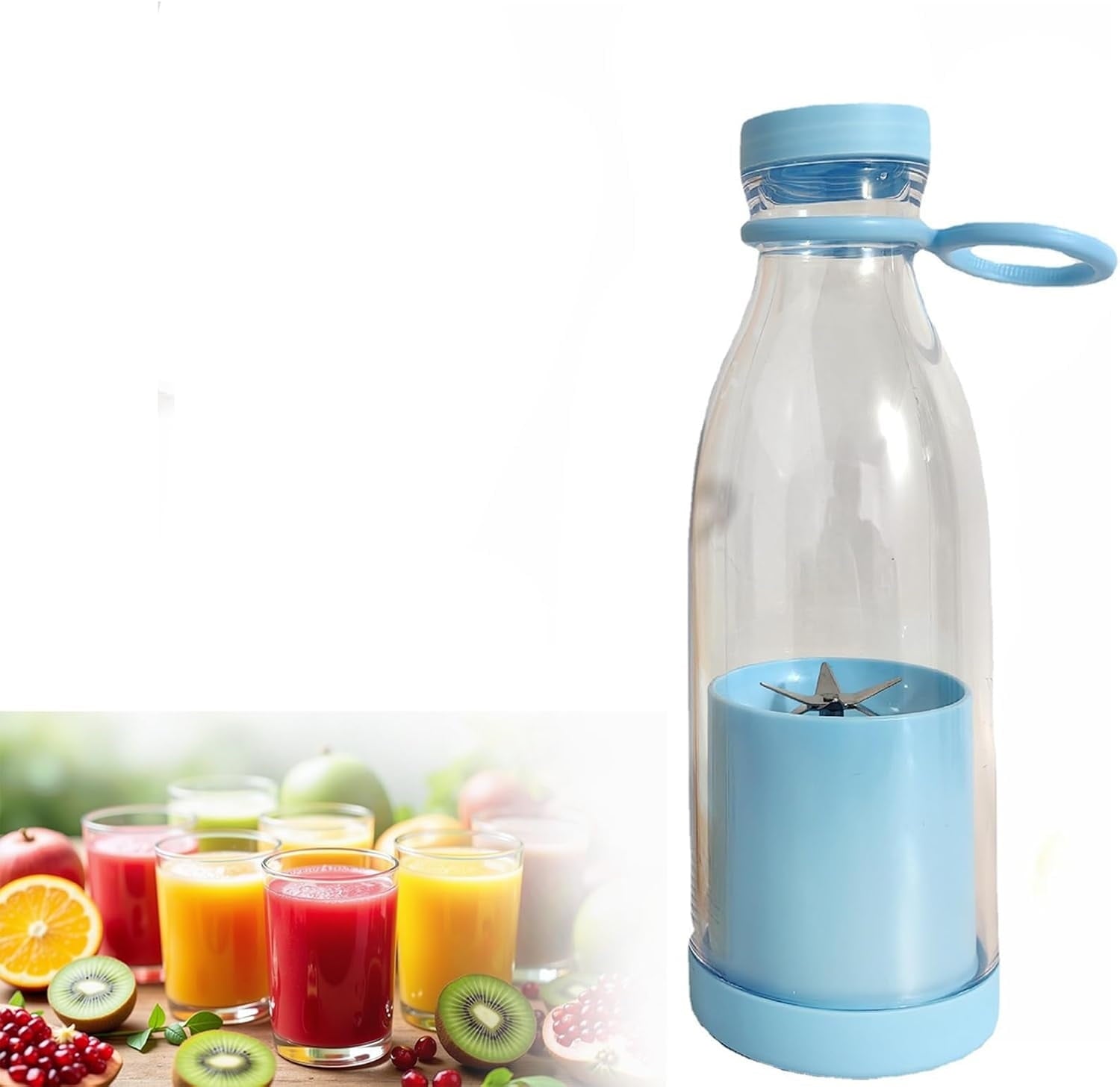 Portable Blender, Portable Fruit Blenders, 2-In-1 Juice Blender With Durable Stainless Steel Blades, Used To Stir Smoothies To Make Fruit Salads And Juices