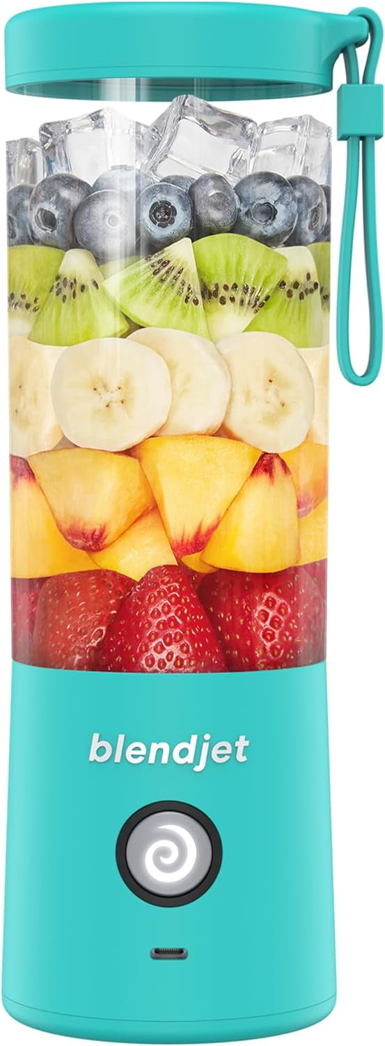 Portable Blender for Smoothies &amp; Shakes - 16oz Cordless Personal &amp; Small Blender, USB-C Rechargeable &amp; Self Cleaning - Quiet Mini Travel Blender with Stainless Steel Blade (Black)