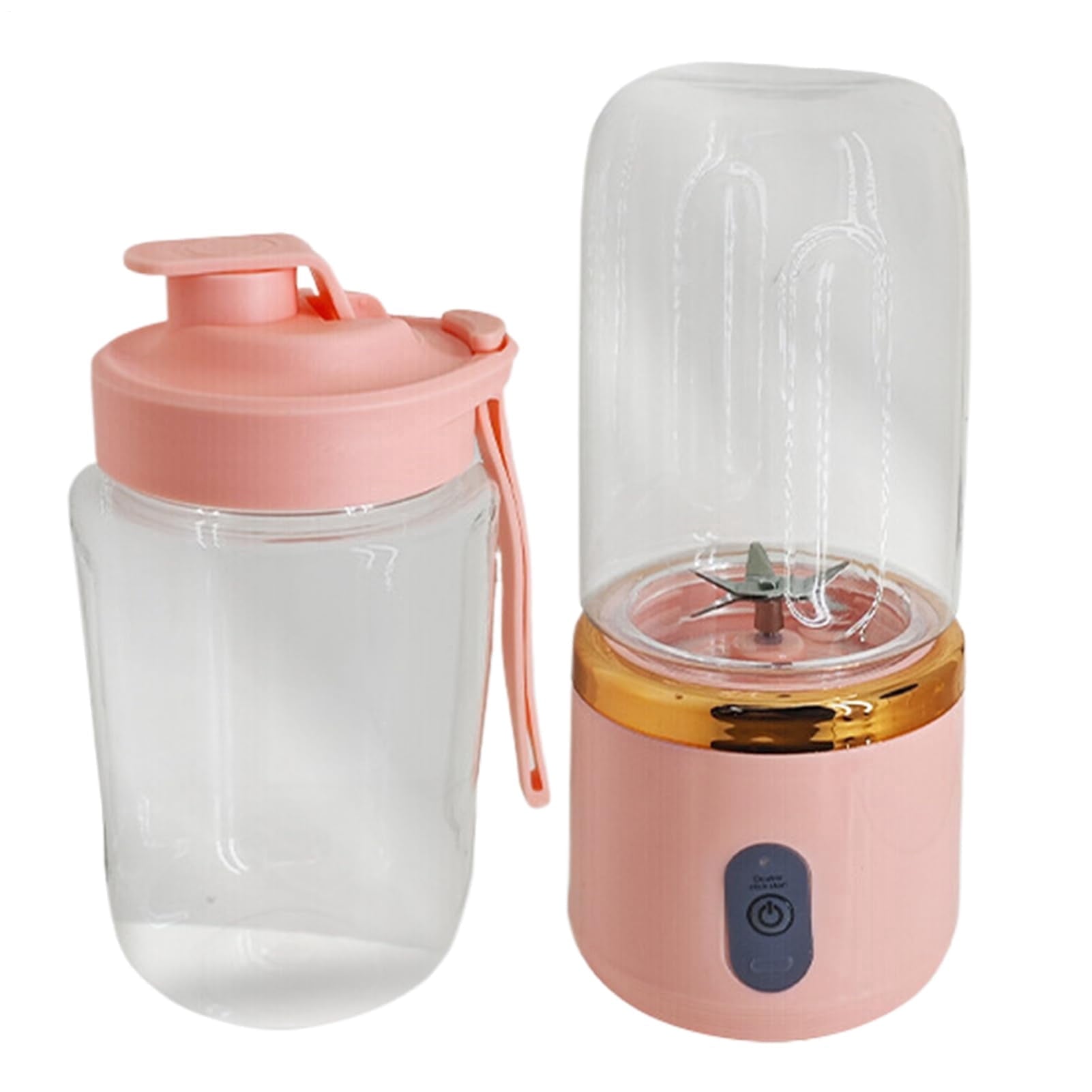 Portable Blender, Personal Blender USB Rchargeable, Mini Blender for Shakes and Smoothies, 400ML Portable Fruit Veggie Juicer Cup With 6 Blades and Travel Lid, Handheld Blender for Travel Gym Kitchen