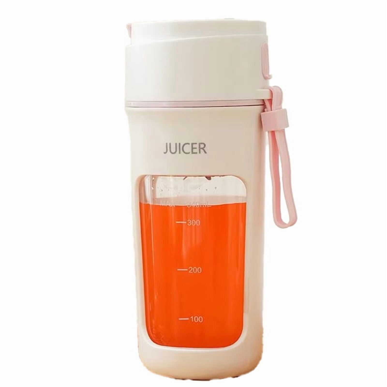 Portable Juicer Electric Blender Multifunction Maker Machine Fruit Extractors Smoothies Mixer 6 Blades 1200mAh Pink